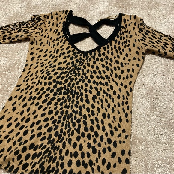 Guess Tops - GUESS Women’s Leopard Print Top Size Small
